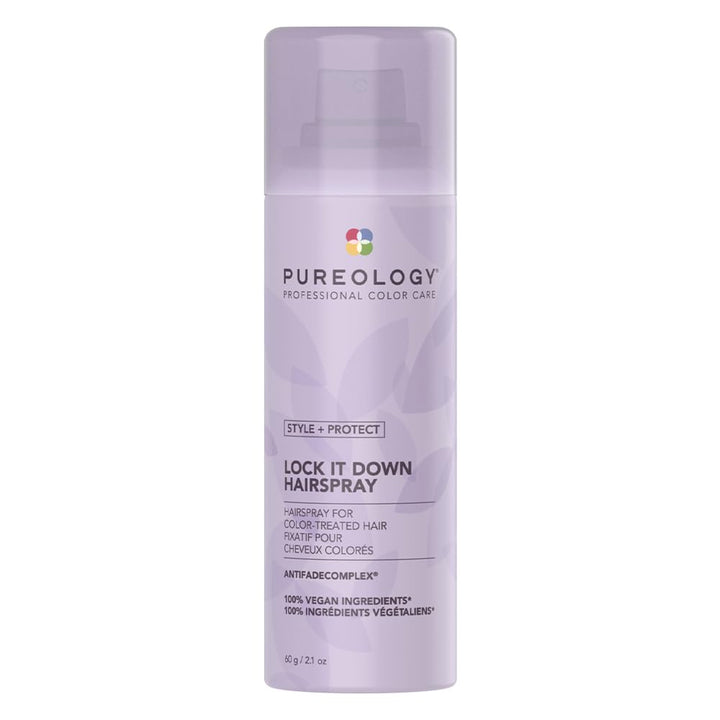 Pureology front packaging showing bottle and branding for salon hold