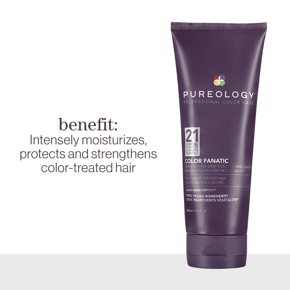 Pureology creamy mask texture close-up for deep nourishment