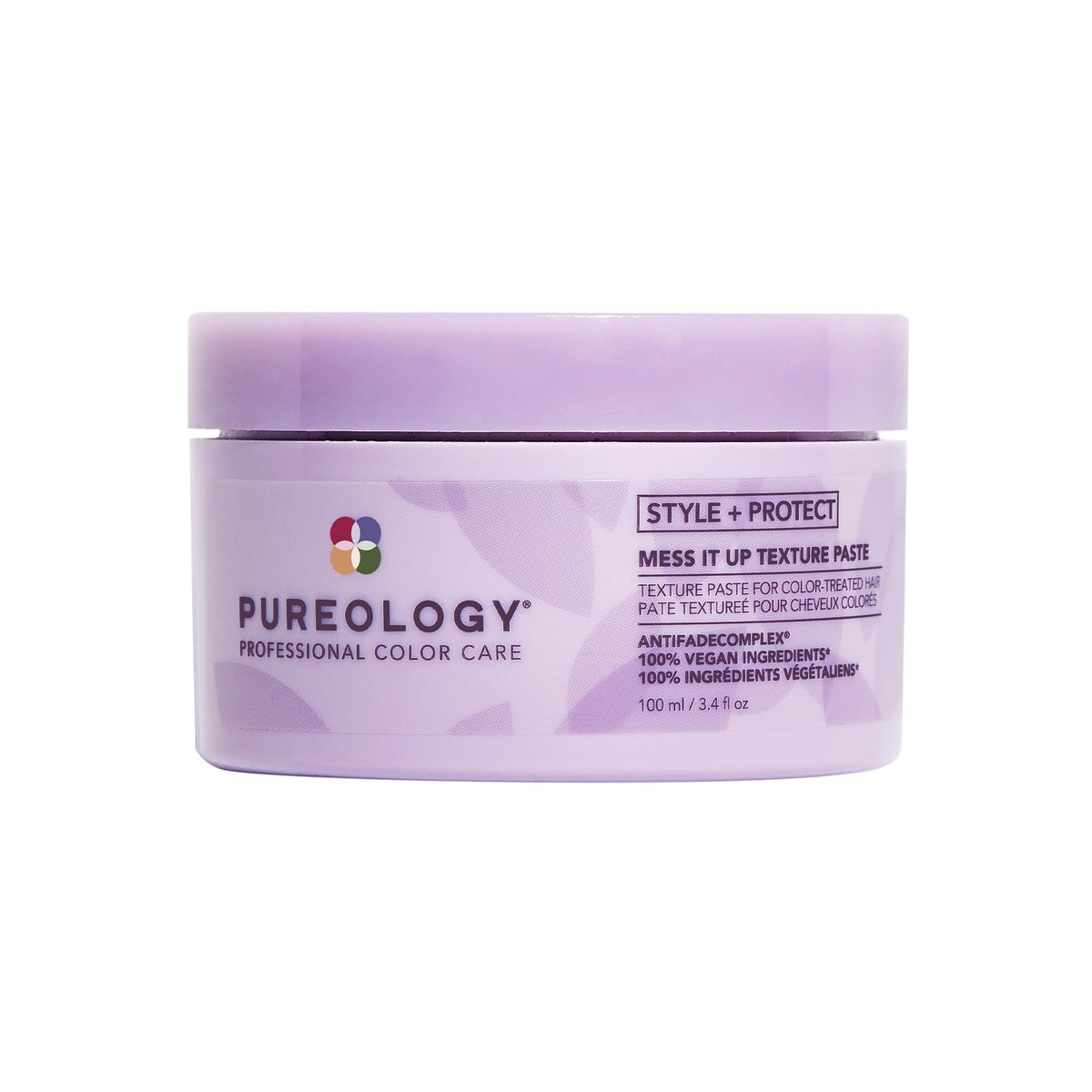 Pureology Mess It Up front jar showing packaging and product purpose