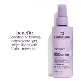 Close-up of Pureology nozzle releasing fine mist for even application