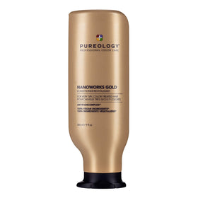 Pureology Nanoworks Gold front packaging showing product and benefits