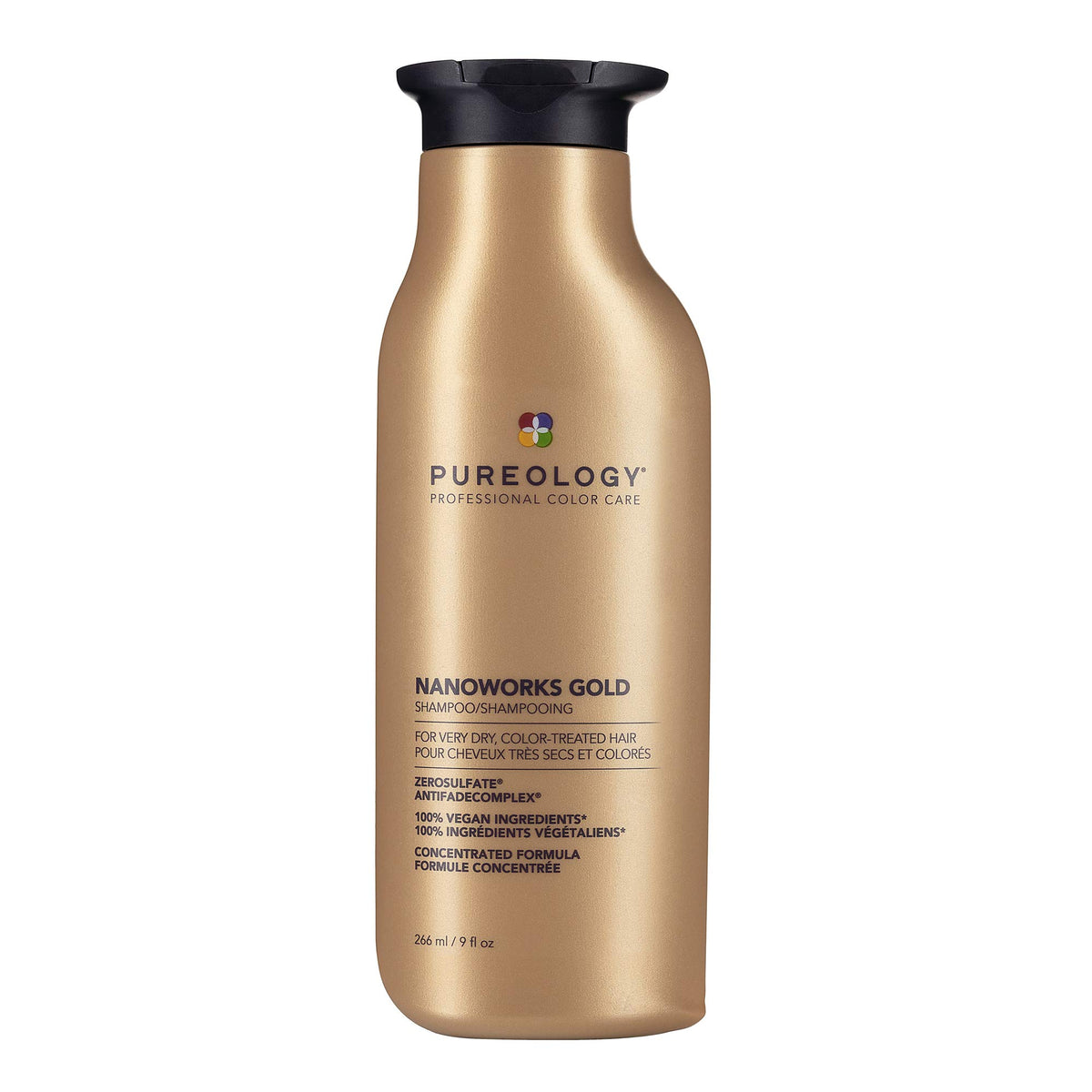 Pureology front packaging showing bottle and label for easy identification and benefit