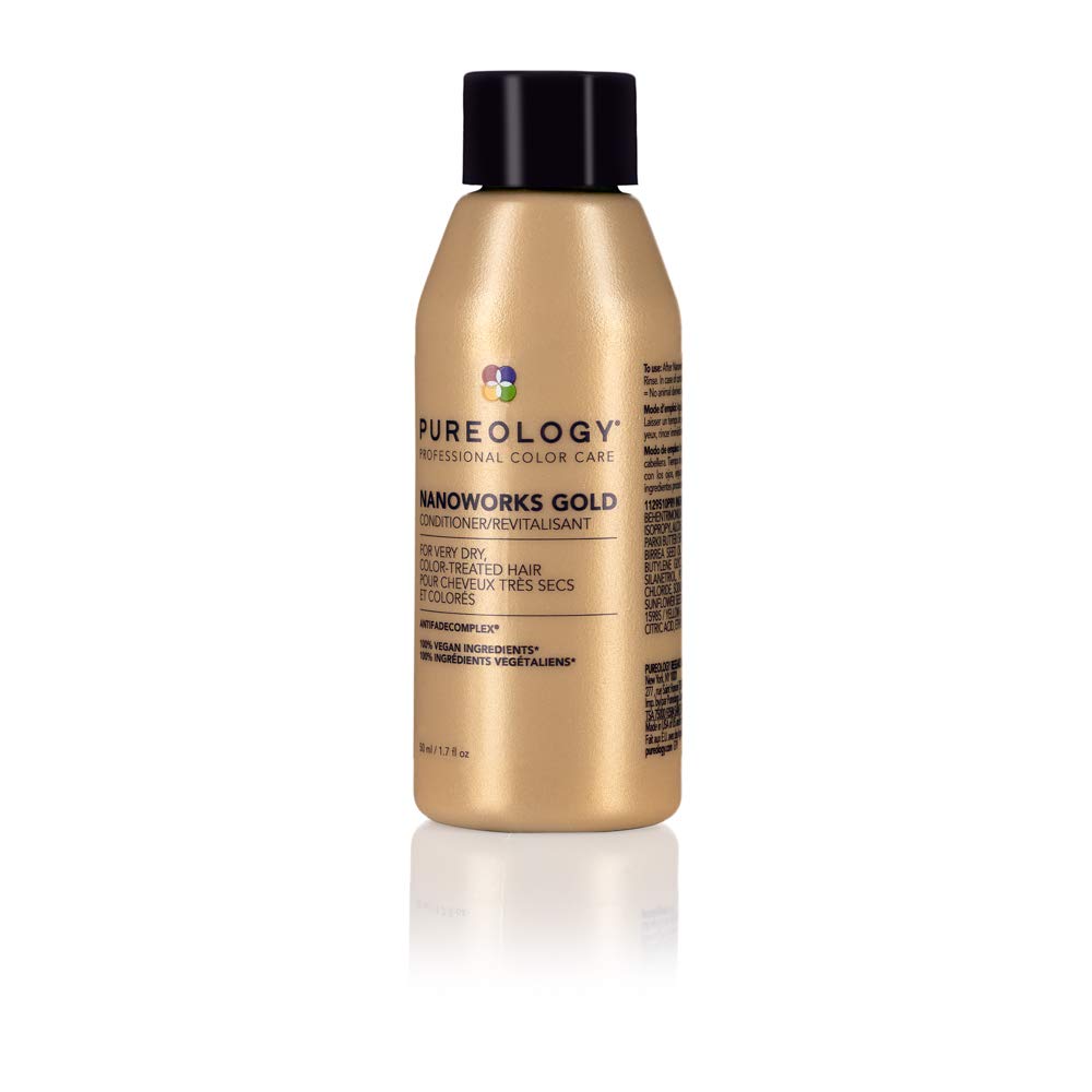 Pureology Nanoworks Gold label highlighting Antifade Complex protection
