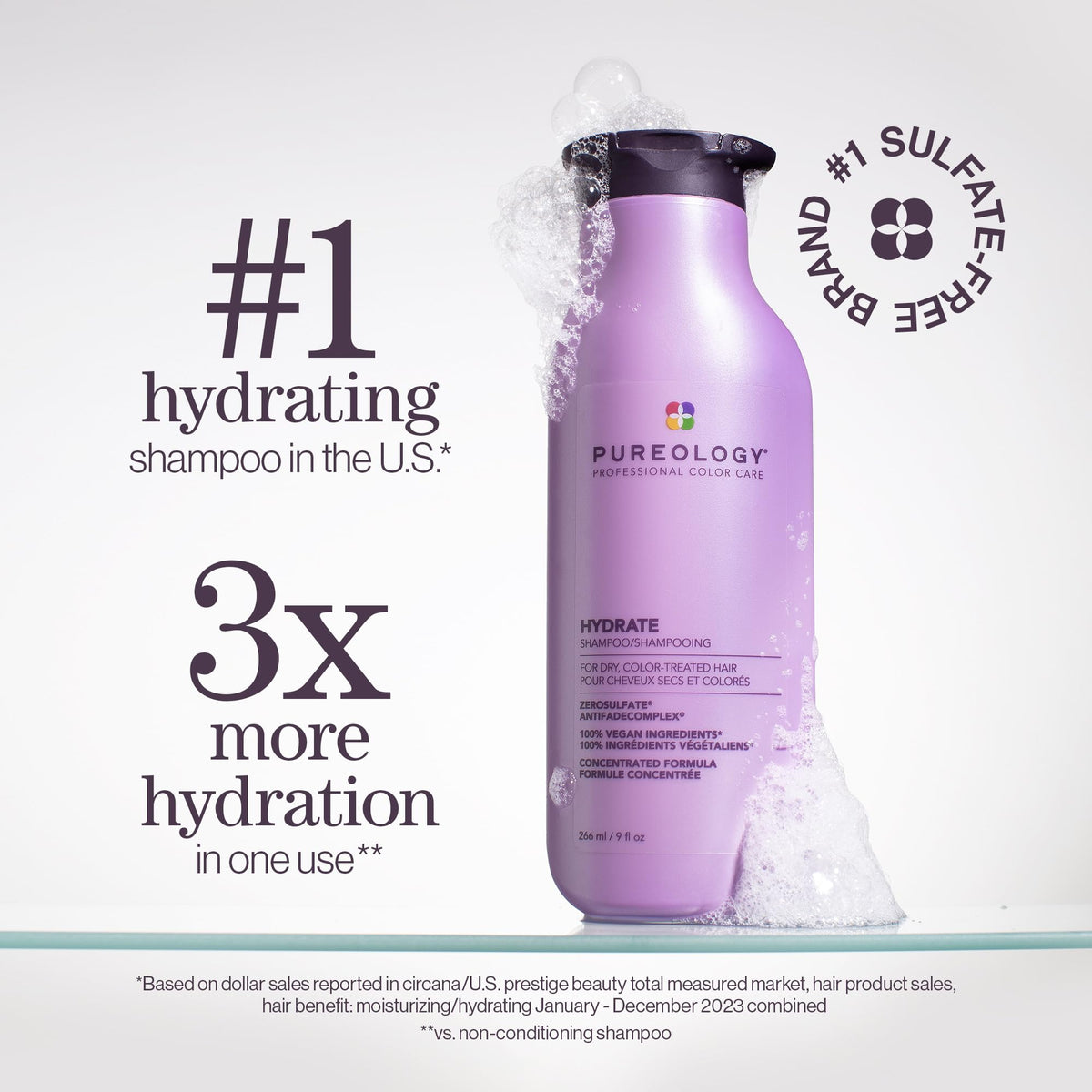 Pureology pump close-up for easy dispensing and convenient use
