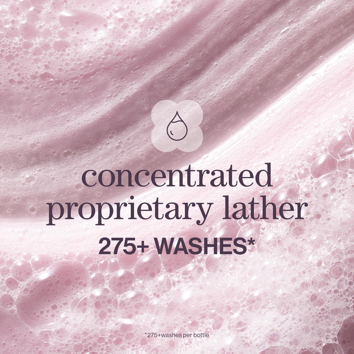 Pureology shampoo in-shower application demonstrating thorough scalp cleansing