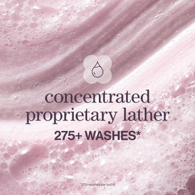 Pureology shampoo in-shower application demonstrating thorough scalp cleansing