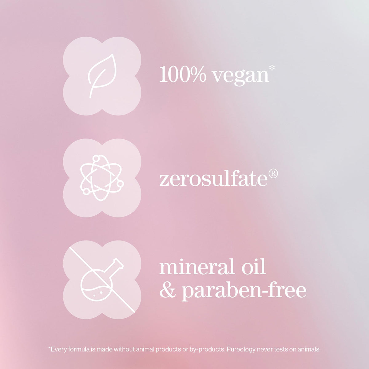 Pureology lifestyle bathroom shelf setup conveying salon-quality daily routine