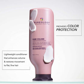Pureology open-cap texture illustrating lightweight conditioner that detangles without weighing hair