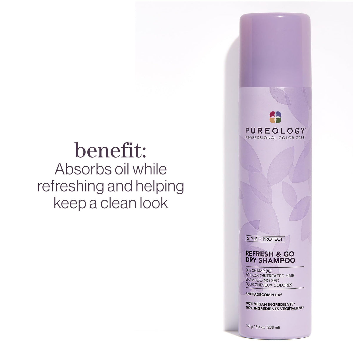 Pureology spray action capturing mist for even oil absorption and fresh scent