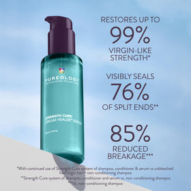 Pureology serum pump closeup highlighting controlled dispense and no-waste use
