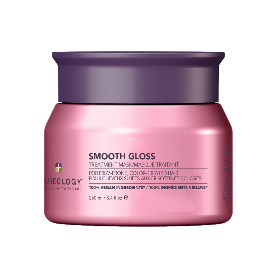 Pureology front packaging shows jar and brand with clear product identity and trust