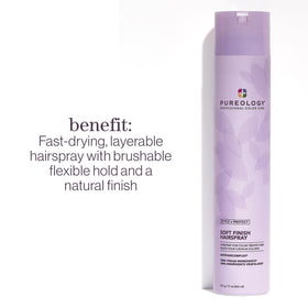 Pureology side label close-up highlighting ingredients and vegan benefits