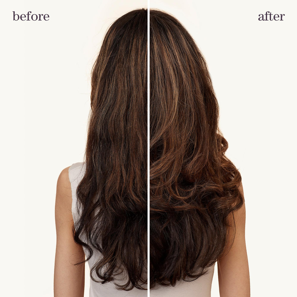 Pureology styled waves lifestyle image showing brushable, soft-hold results