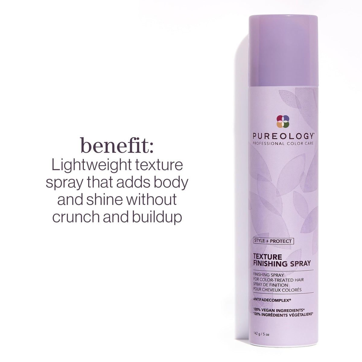 Pureology nozzle detail demonstrating fine mist for lightweight texture
