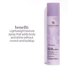 Pureology nozzle detail demonstrating fine mist for lightweight texture