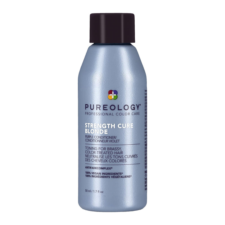Pureology bottle front view showing label and toning benefits