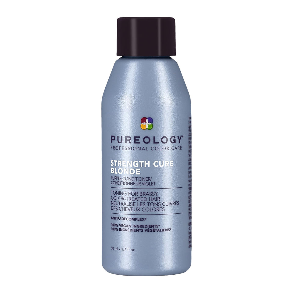 Pureology bottle front view showing label and toning benefits
