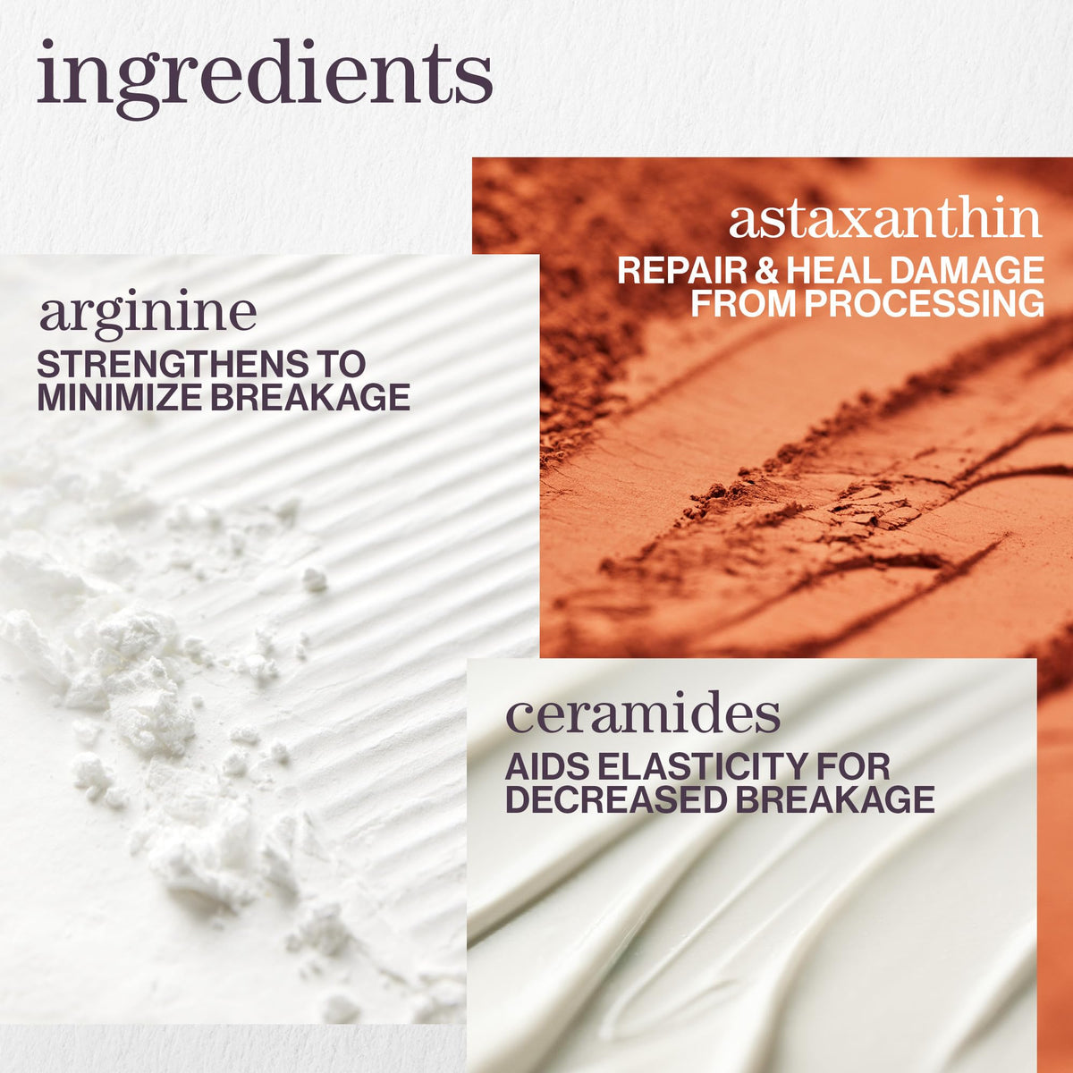 Pureology Strength Cure Blonde label close-up highlighting Keravis and Astaxanthin benefits