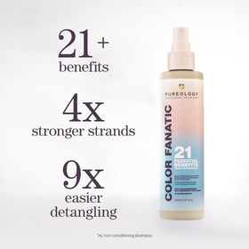 Pureology conditioner creamy texture close-up demonstrating smoothing effect