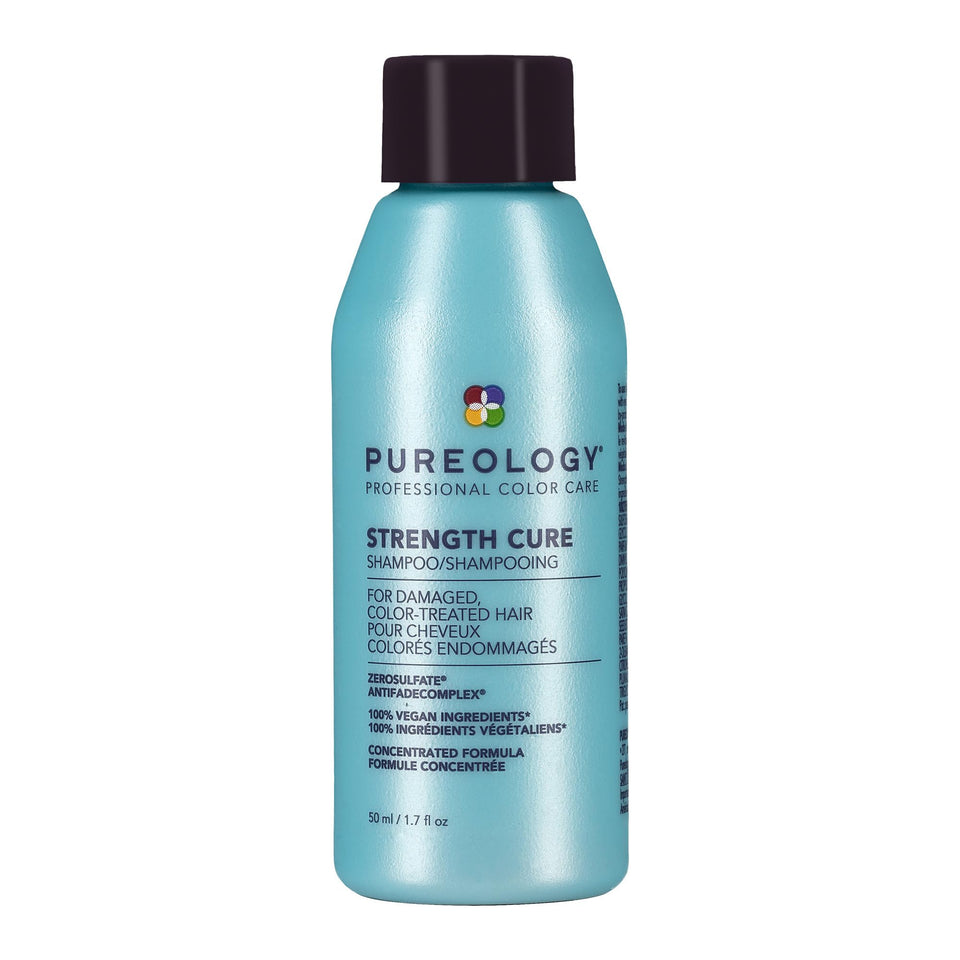 Pureology bottle front packaging showing brand and repair benefits