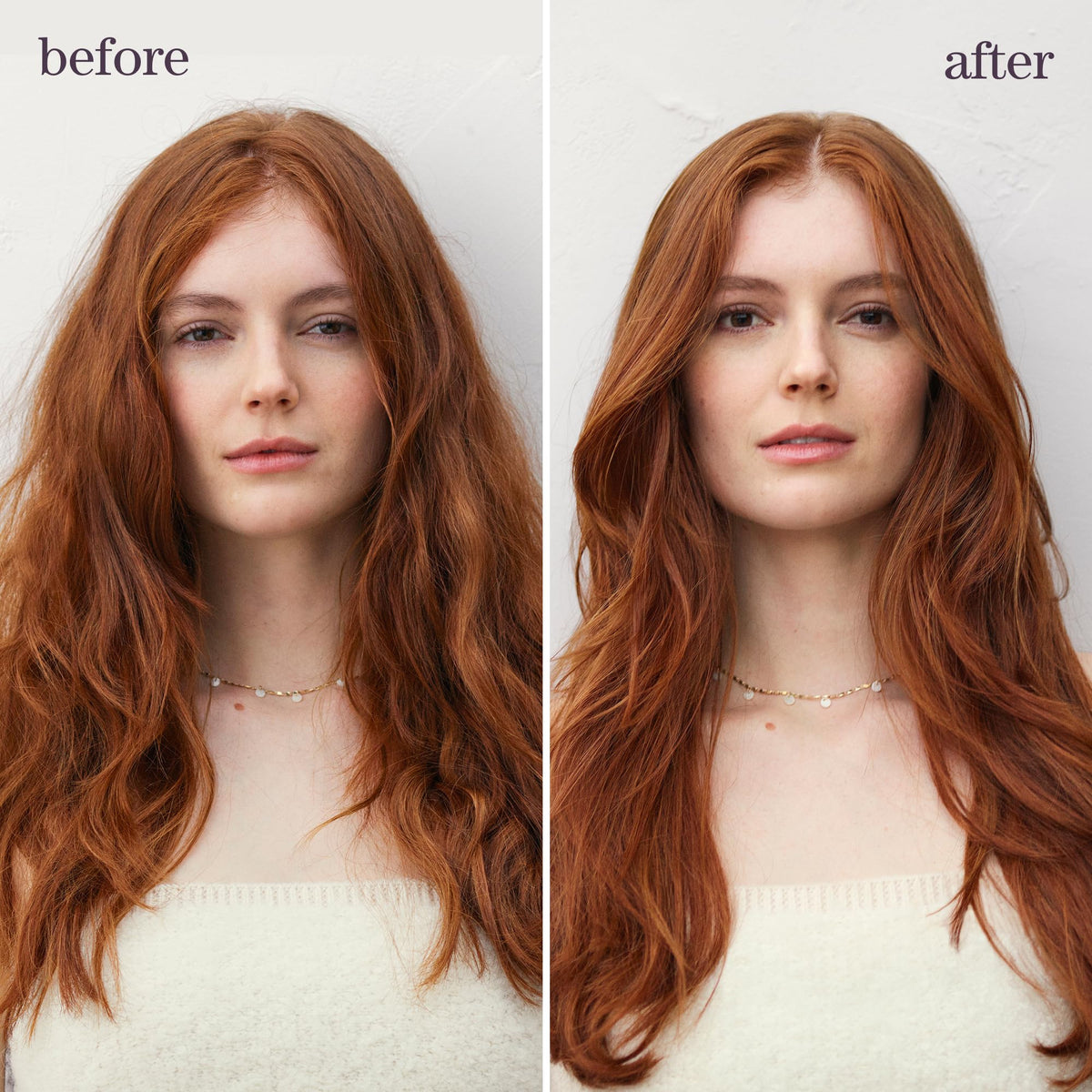 Fine mist from Pureology on wet hair demonstrating detangling and slip