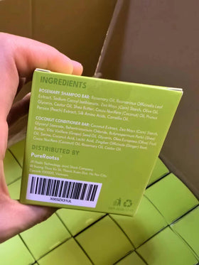 PureRootss bars styled on bathroom shelf for sustainable routine