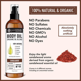 pureSCRUBS label close-up showing ingredient transparency and natural sourcing