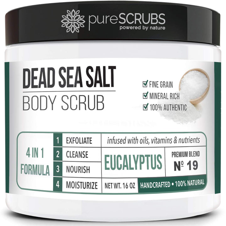 pureSCRUBS front packaging showing jar and accessories for clear gifting benefit