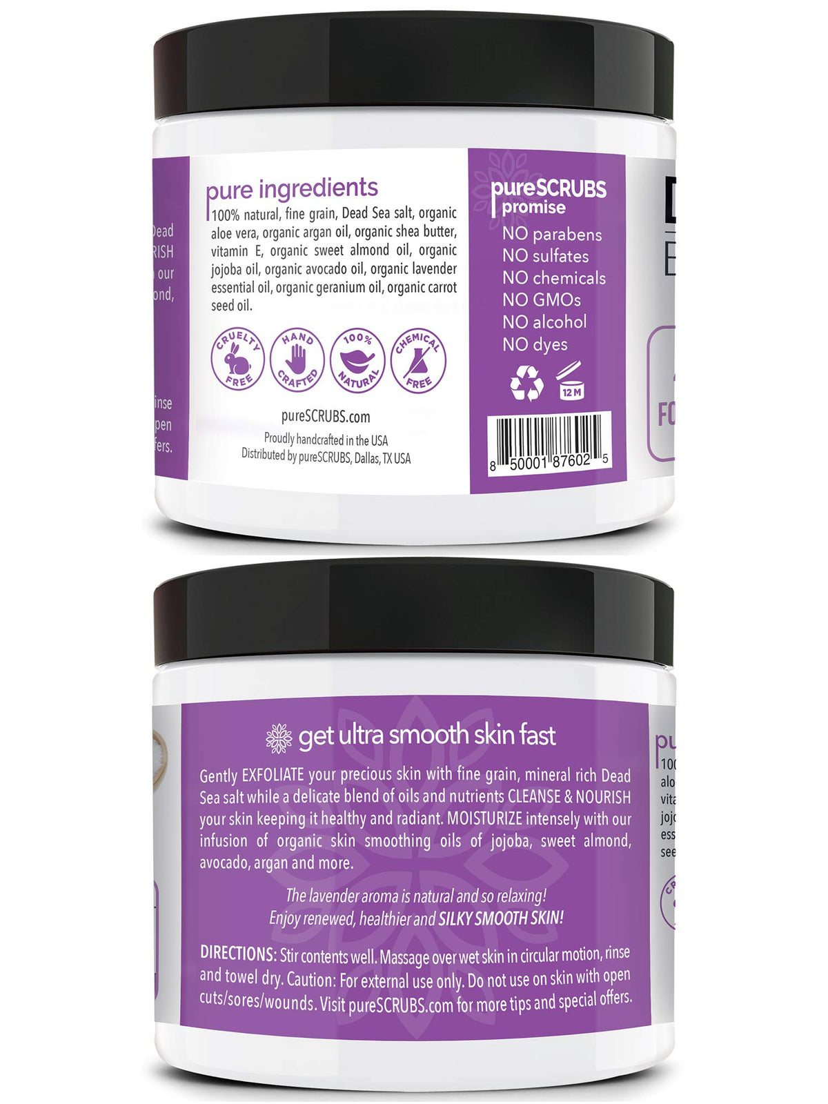 pureSCRUBS full kit styled on counter showing the set as a gift-ready kit