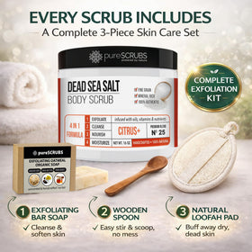 pureSCRUBS oatmeal exfoliating bar soap lathering to soothe skin