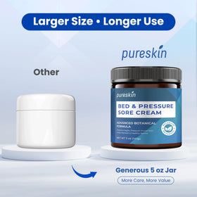 PURESKIN cream absorbing into skin demonstrating fast absorption and minimal residue