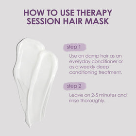 Purezero being applied to damp hair in shower for deep conditioning results