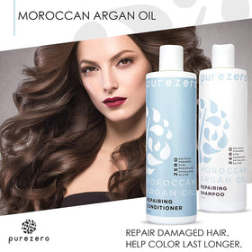 Purezero argan oil texture on palm demonstrating moisturizing shine benefits