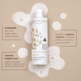 Purezero label close-up displaying clean vegan ingredients and benefits