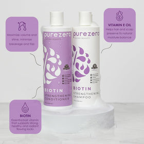 Purezero conditioner creamy texture providing hydration and detangling