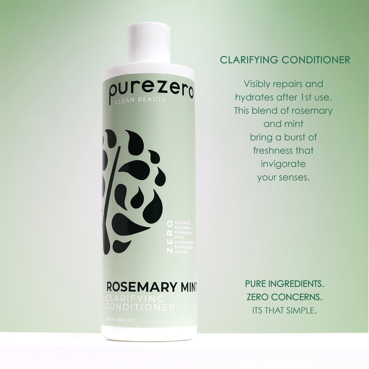 Purezero conditioner creamy texture close-up for smooth detangling