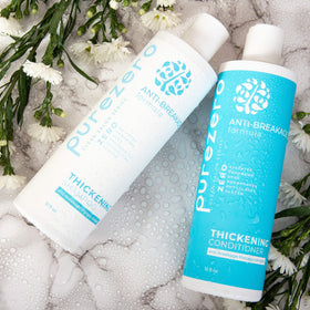Purezero conditioner creamy texture on hand for smoothing benefit