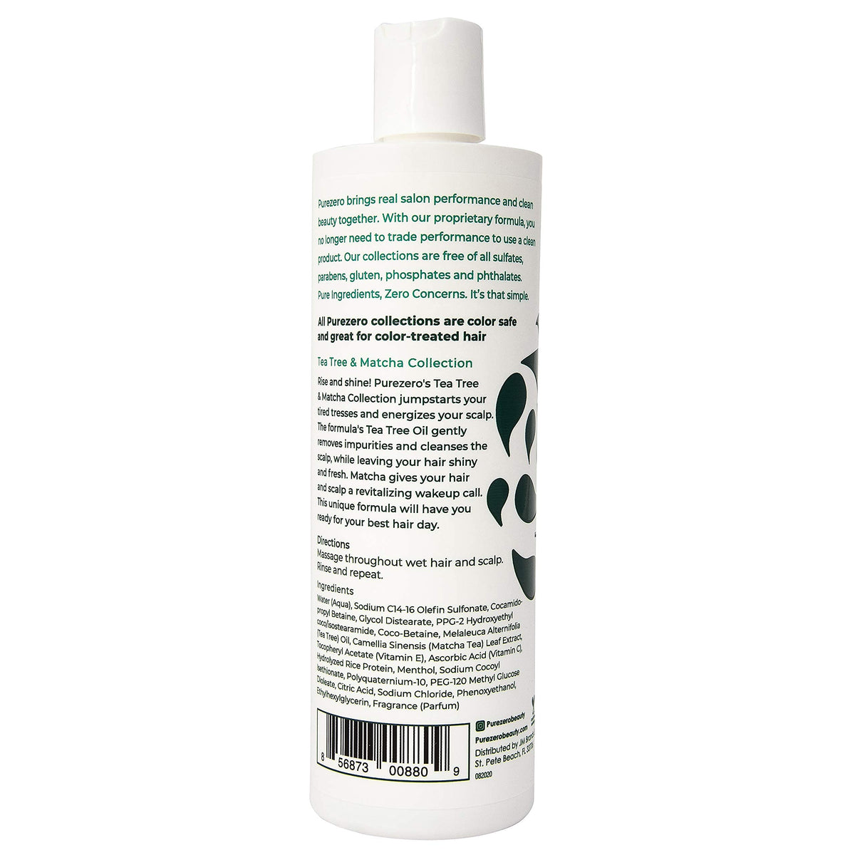 Purezero conditioner being rinsed showing smooth detangling benefit