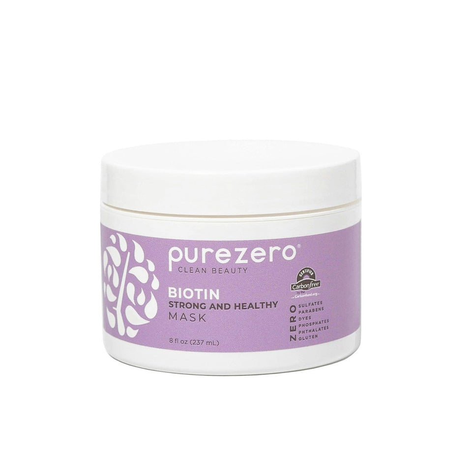 Purezero front jar 8 oz showing product and clear branding for easy selection