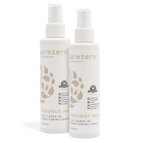 Purezero front packaging showing coconut milk spray and clear benefits