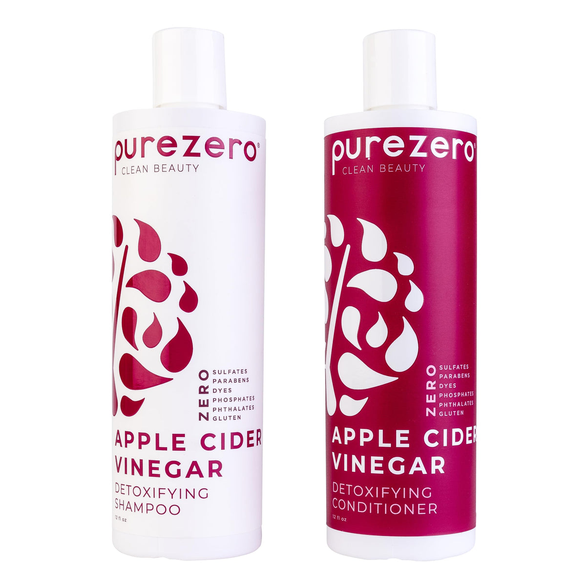Purezero front packaging showing both bottles and set benefits
