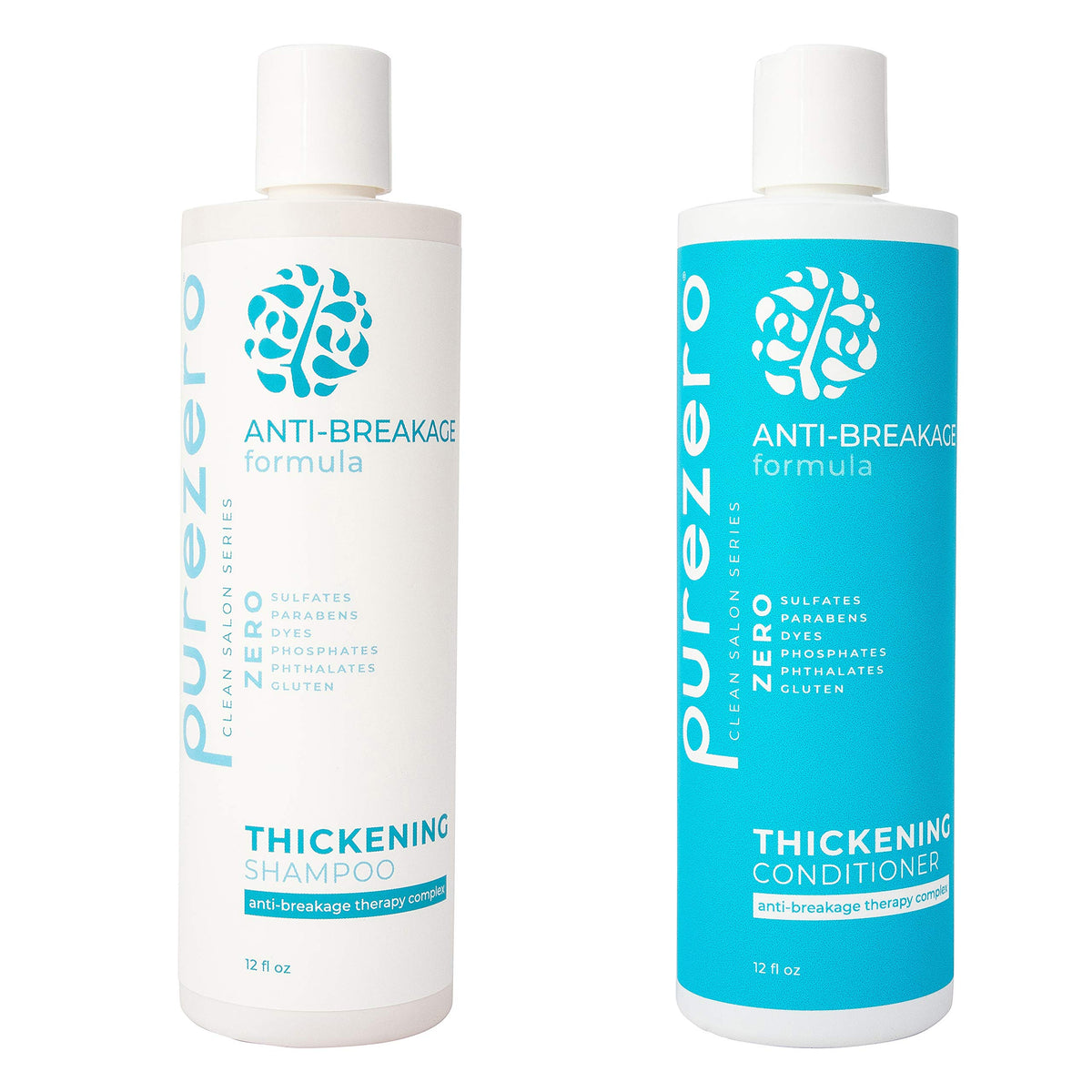 Purezero front packaging showing both bottles and set benefit