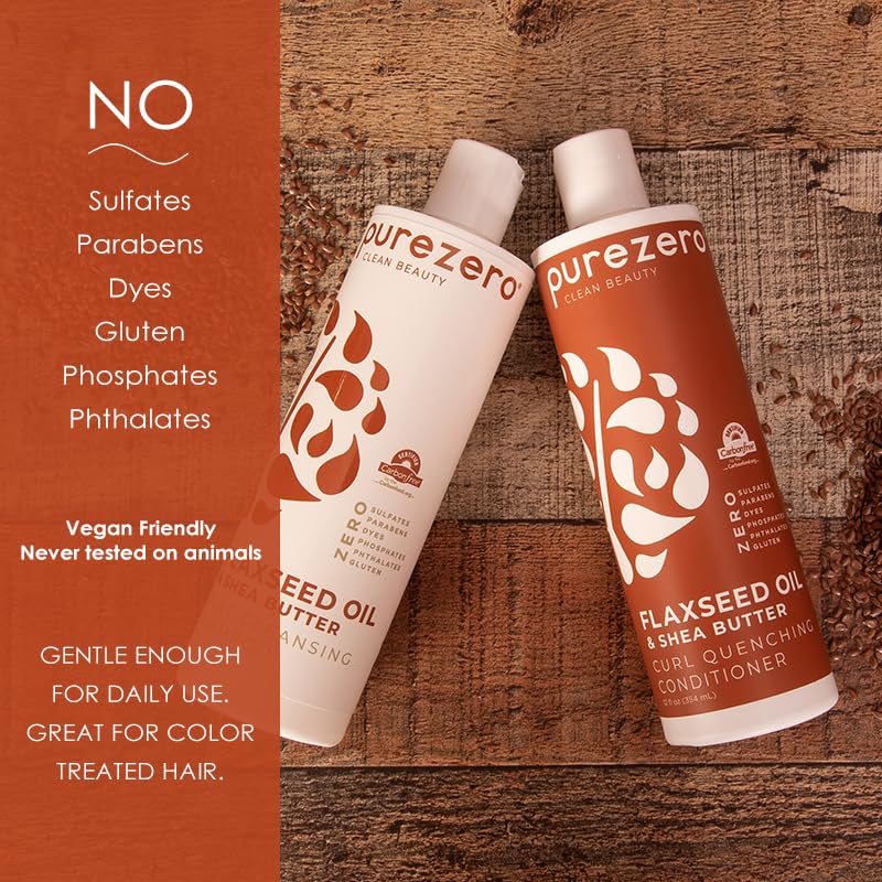 Purezero product in use detangling curly hair to reduce frizz