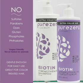 Purezero in-use image applying shampoo to wet hair for effective cleansing