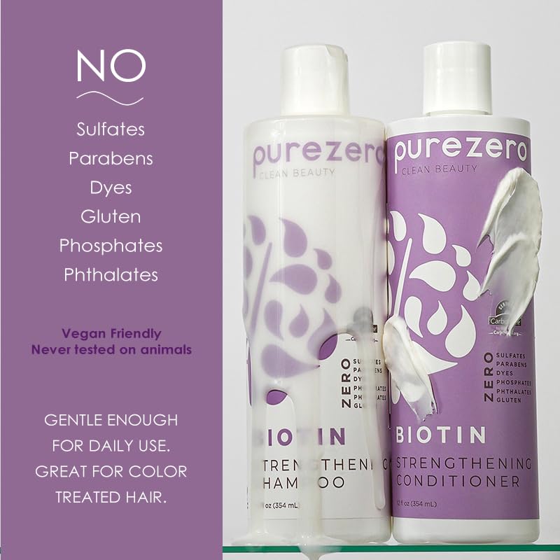 Purezero in-use during shower illustrating volumizing results