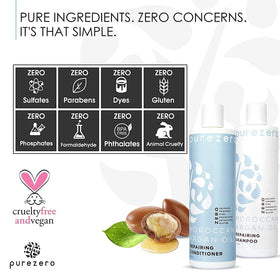 Purezero shampoo lather in hand illustrating gentle cleansing and foam