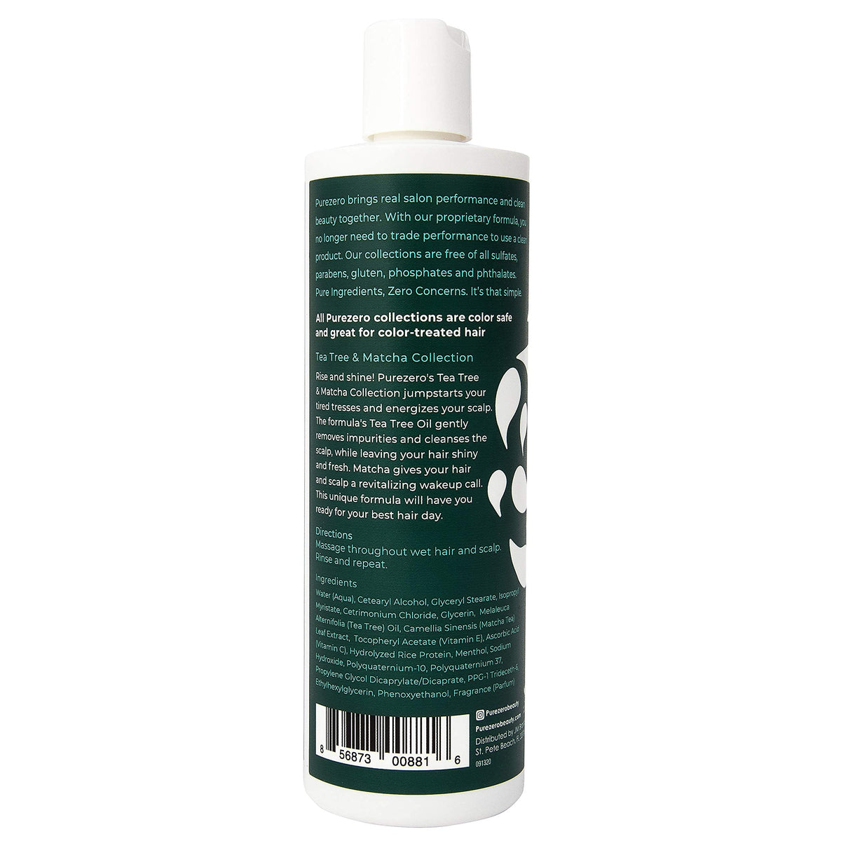 Purezero bottles styled on bathroom shelf suggesting everyday use benefit