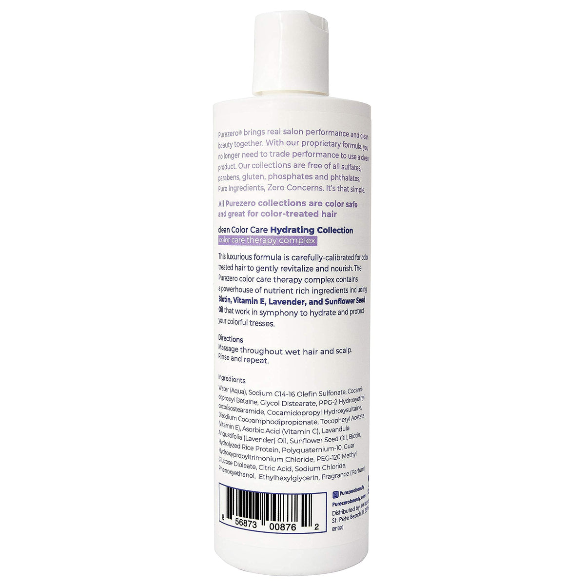 Purezero lifestyle salon bathroom shelf suggesting salon-quality home care