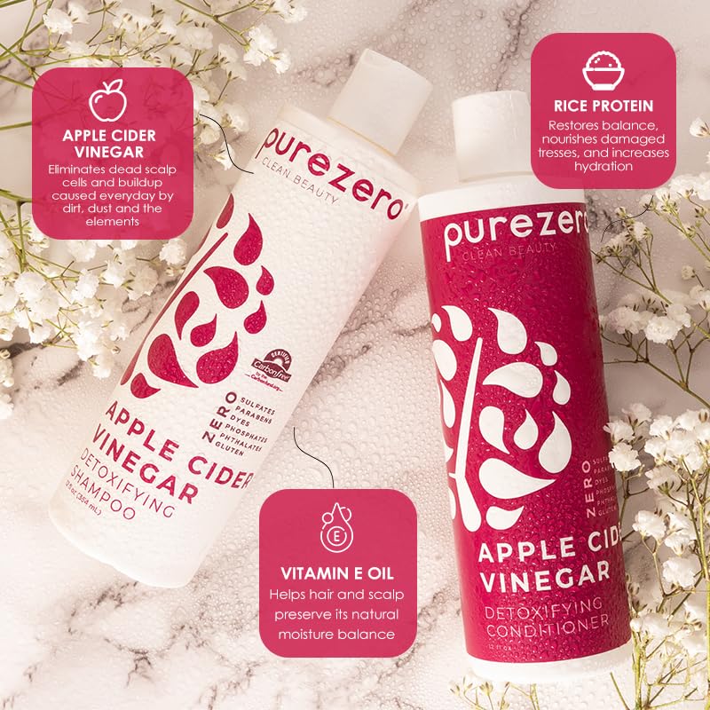 Purezero shampoo lather texture pour illustrating gentle cleansing benefit