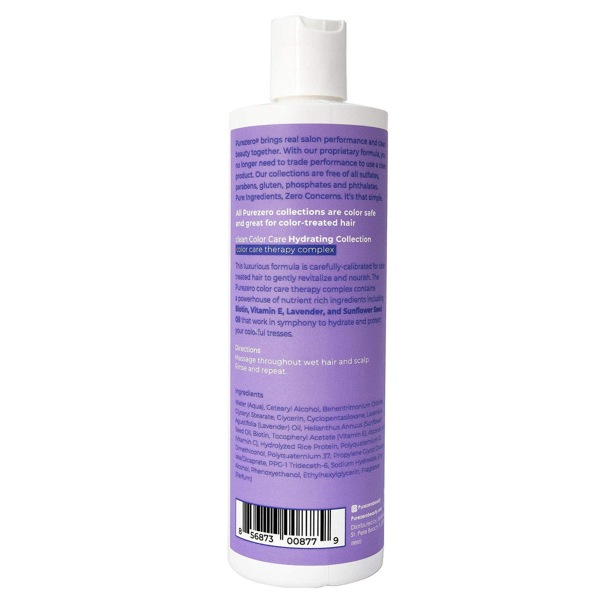 Purezero sunflower oil ingredient focus showing natural UV defense benefit